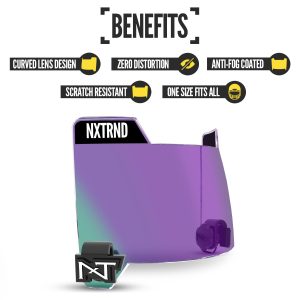 VZR3® Football Visor Clear Purple