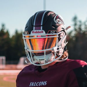 VZR1® Football Visor Clear Red