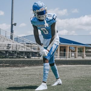 Scrunch Football Leg Sleeves Columbia Blue