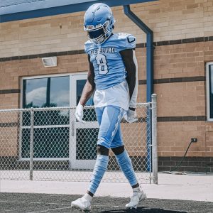 Scrunch Football Leg Sleeves Columbia Blue