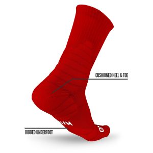 Crew Socks Red (3-Pairs)