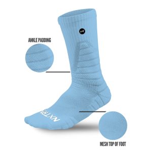 Crew Socks Columbia Blue (3-Pairs)