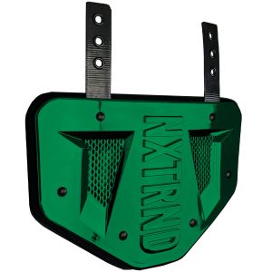 B-PLATE® Football Back Plate Chrome Dark Green