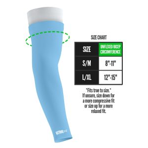 Double Arm Sleeves Columbia Blue (1 Pair)