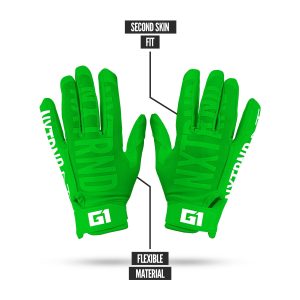 G1® Youth Football Gloves Green