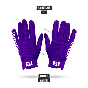 G1® Youth Football Gloves Purple