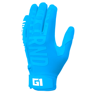 G1® Youth Football Gloves Neon Blue