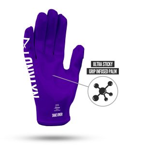 G1® Youth Football Gloves Purple