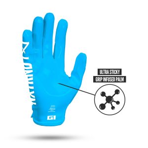 G1® Pro Football Gloves Neon Blue