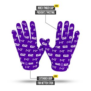 G2® Pro Football Gloves Purple