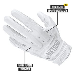 G3® Pro Padded Football Gloves White