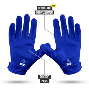 G3® Pro Padded Football Gloves Blue
