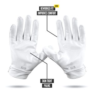 G3® Pro Padded Football Gloves White
