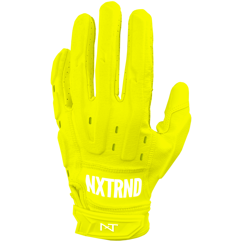 G3® Pro Padded Football Gloves Neon Yellow