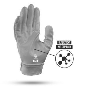 G3® Pro Padded Football Gloves Grey