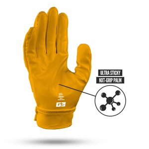 G3® Pro Padded Football Gloves Yellow