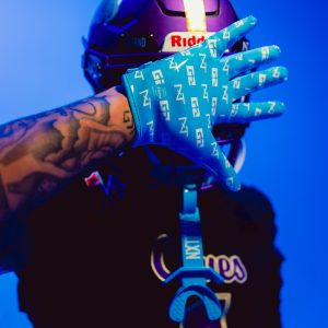 G2® Pro Football Gloves Neon Blue