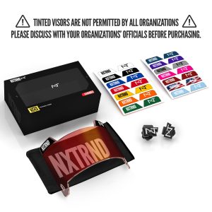 VZR3® Football Visor Clear Red