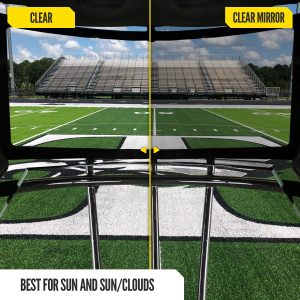 VZR3® Football Visor Clear Mirror