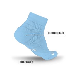 Quarter Socks Columbia Blue (3-Pairs)