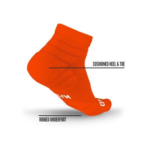 Quarter Socks Orange (3-Pairs)