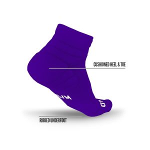 Quarter Socks Purple (3-Pairs)