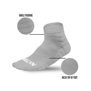 Quarter Socks Grey (3-Pairs)