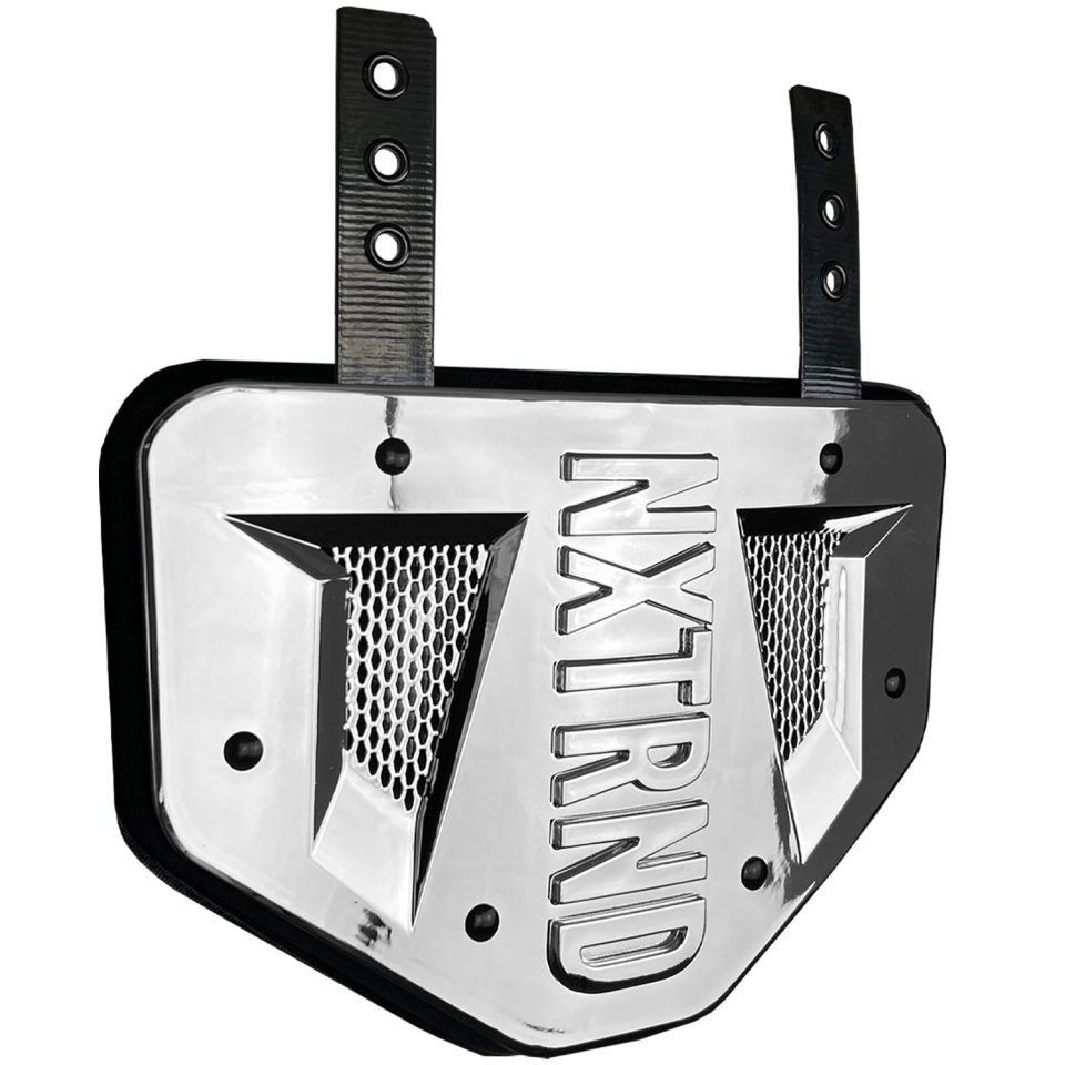 B-PLATE® Football Back Plate Silver
