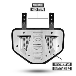 B-PLATE® Football Back Plate Silver