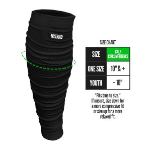 Scrunch Football Leg Sleeves Black
