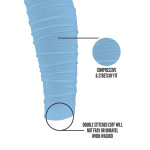 Scrunch Football Leg Sleeves Columbia Blue