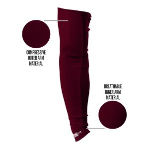 AirTek Arm Sleeves Maroon (1 Pair)