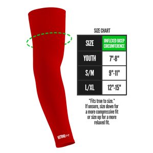 AirTek Arm Sleeves Red (1 Pair)