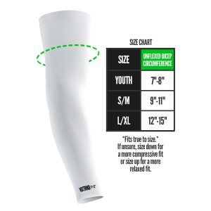 AirTek Arm Sleeves White (1 Pair)